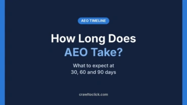 How long does AEO take guide cover