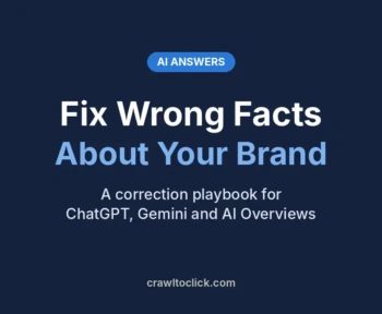 Fix wrong facts about your brand in AI answers