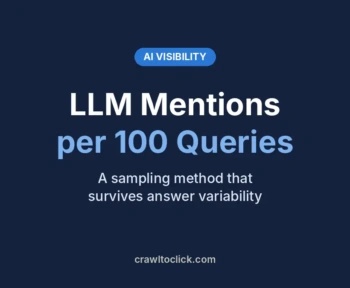 LLM mentions per 100 queries: a sampling method that survives answer variability