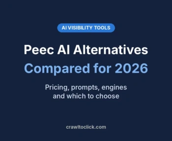 Peec AI alternatives compared for 2026