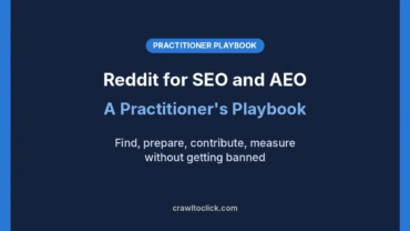 Reddit for SEO and AEO: a practitioner's playbook