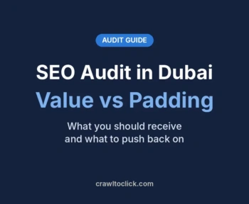 SEO audit in Dubai guide cover