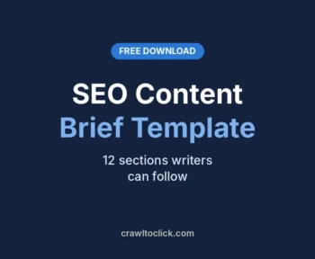 SEO content brief template free download