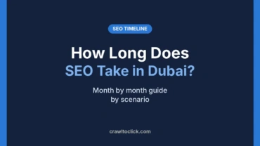 How long does SEO take in Dubai guide cover